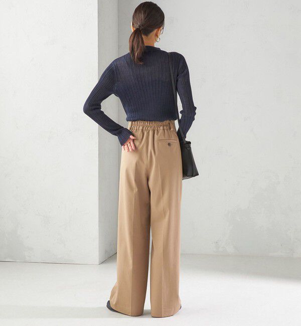 SHIPS for women「〈手洗い可能〉ランダム リブ ポロ ニット カーディガン」|カーディガン|