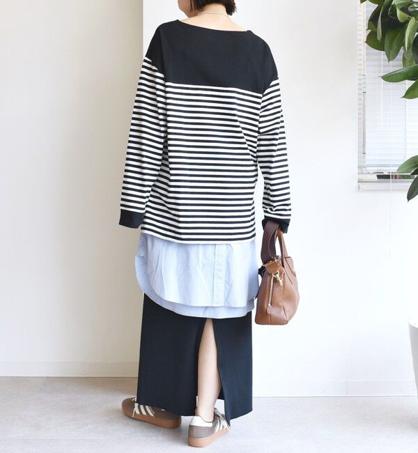 SHIPS for women「【WEB限定】〈洗濯機可能〉ビッグ バスク シャツ」|Tシャツ・カットソー|