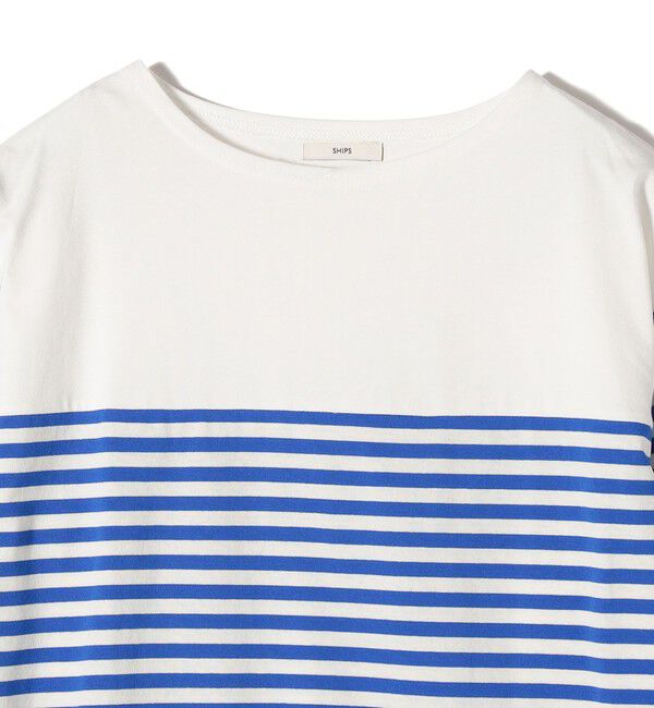 SHIPS for women「【WEB限定】〈洗濯機可能〉ビッグ バスク シャツ」|Tシャツ・カットソー|