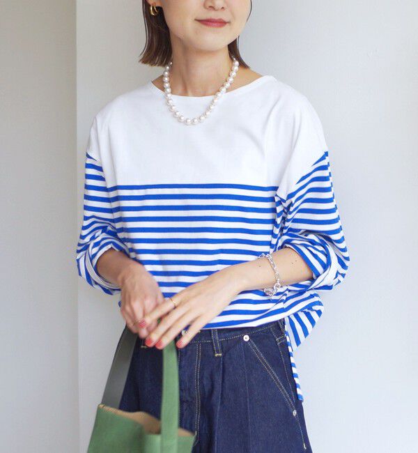 SHIPS for women「【WEB限定】〈洗濯機可能〉ビッグ バスク シャツ」|Tシャツ・カットソー|