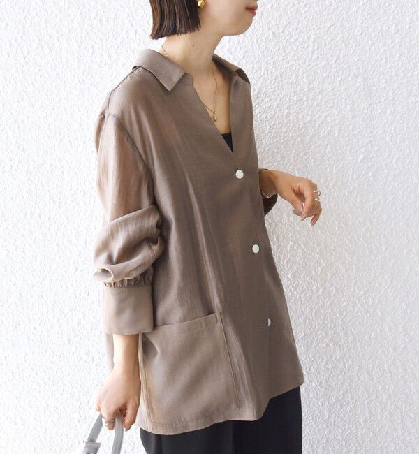 SHIPS for women「〈手洗い可能〉シアー ジャケット 羽織」|その他|