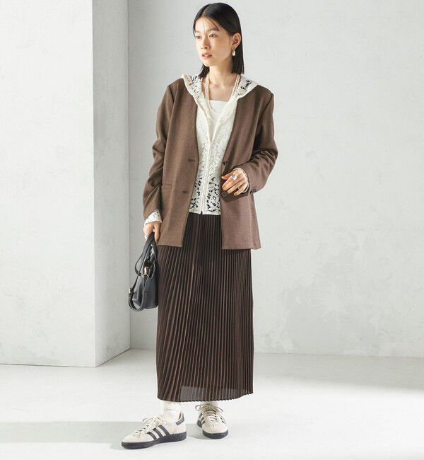 SHIPS for women「プリーツ ミディ ウエスト ゴム スカート」|スカート|