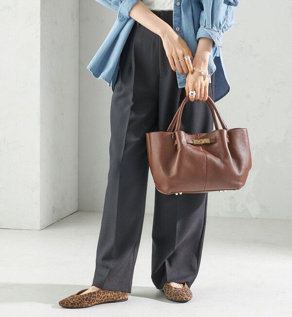 SHIPS for women「BEAURE: ヒネリ 金具付き バッグ」|トートバッグ|