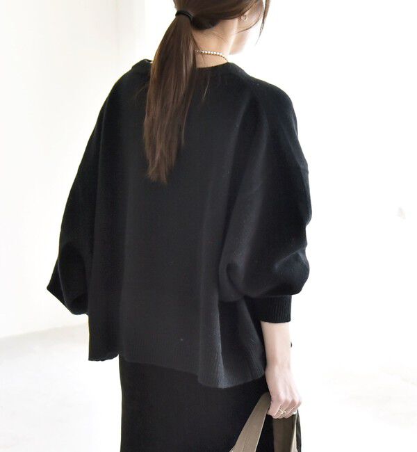 quaranciel「quaranciel:〈手洗い可能〉AQUA カシミヤ ミックス ドルマン ニット 25AW」|ニット・セーター|