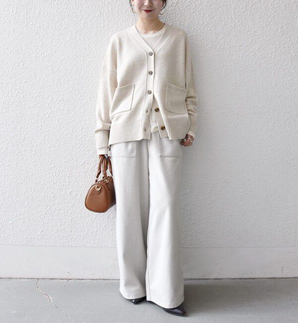 SHIPS any「SHIPS any:〈手洗い可能〉AQUA カシミヤ ミックス Vネック カーディガン」|カーディガン|