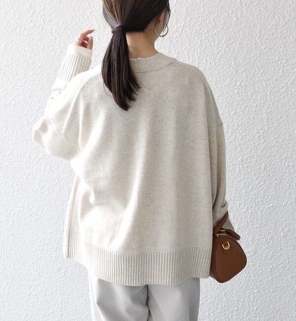 SHIPS any「SHIPS any:〈手洗い可能〉AQUA カシミヤ ミックス Vネック カーディガン」|カーディガン|