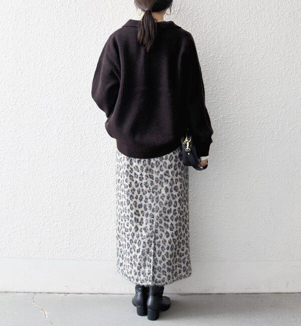 SHIPS any「SHIPS any:〈手洗い可能〉AQUA カシミヤ ミックス ポロ ニット」|ニット・セーター|