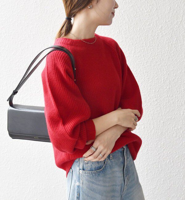 SHIPS any「SHIPS any:〈手洗い可能〉AQUA カシミヤ ミックス ハイネック ニット」|ニット・セーター|