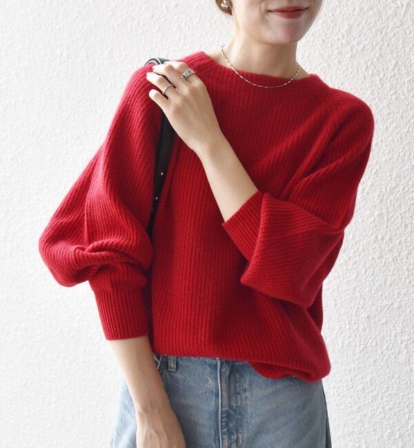 SHIPS any「SHIPS any:〈手洗い可能〉AQUA カシミヤ ミックス ハイネック ニット」|ニット・セーター|