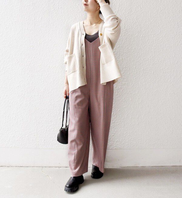 SHIPS any「SHIPS any:〈洗濯機可能〉ガンクラブ チェック サロペット パンツ」|オールインワン|