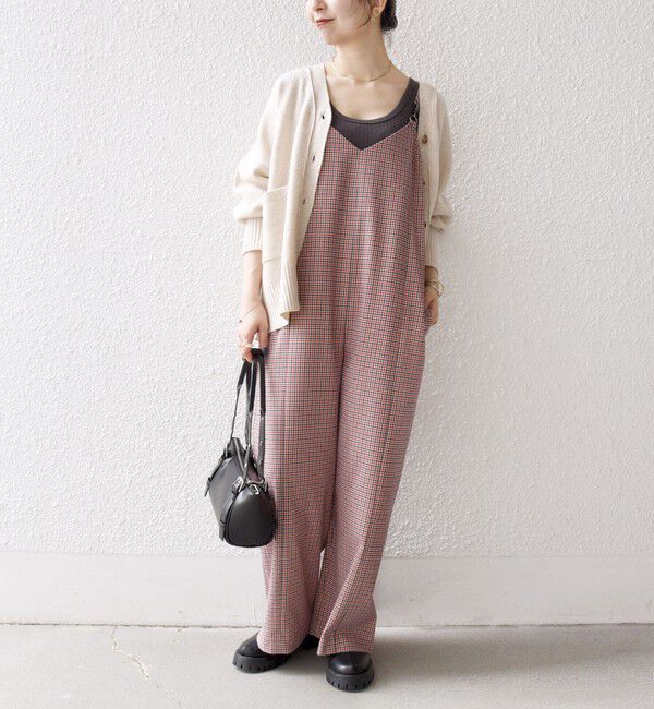 SHIPS any「SHIPS any:〈洗濯機可能〉ガンクラブ チェック サロペット パンツ」|オールインワン|