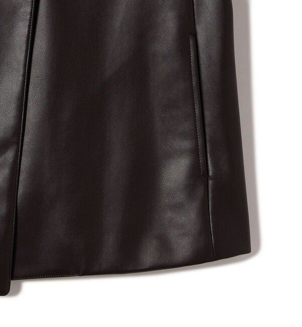 SHIPS for women「SHIPS Primary Navy Label:〈手洗い可能〉合皮 ジレ」|ベスト・ジレ|