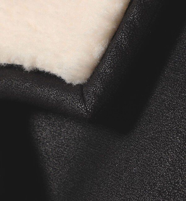 quaranciel「quaranciel: ムートンライク ボア ボンディング ジャケット コート」|その他|