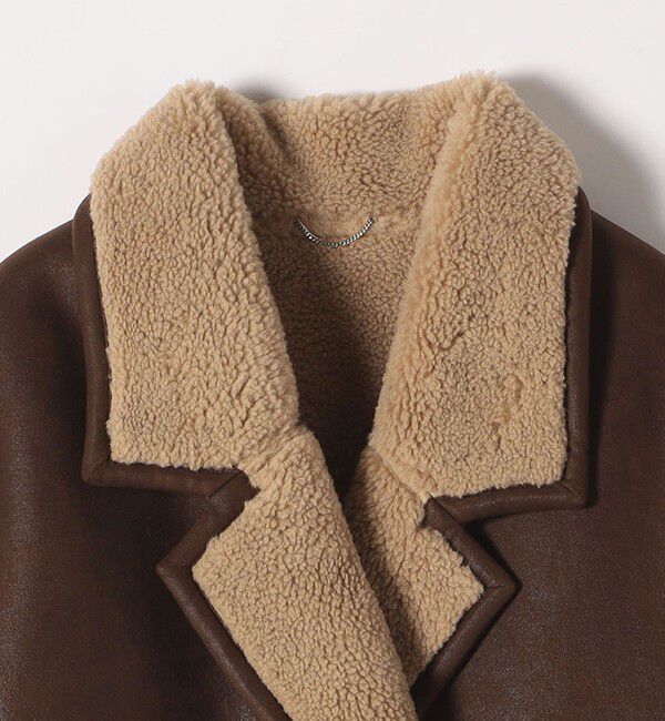 quaranciel「quaranciel: ムートンライク ボア ボンディング ジャケット コート」|その他|