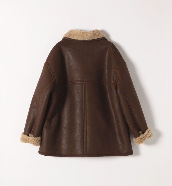 quaranciel「quaranciel: ムートンライク ボア ボンディング ジャケット コート」|その他|