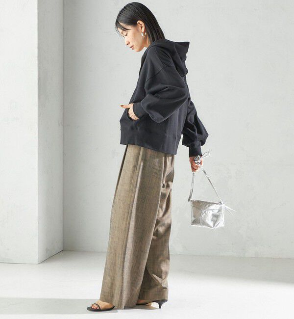 SHIPS for women「ミニ 裏毛 ジップ アップ フーディ」|パーカー|