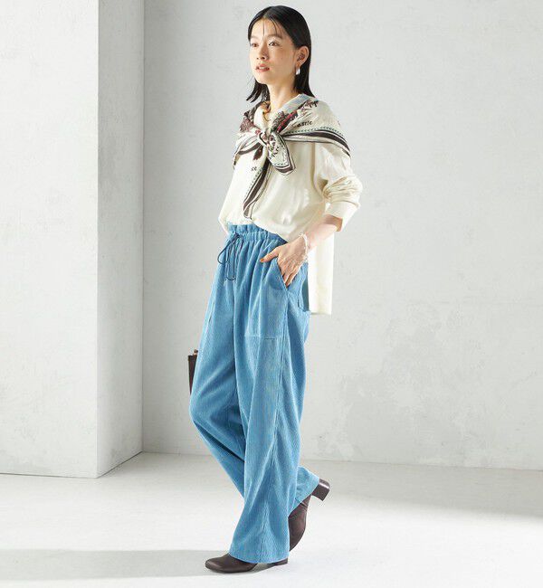 SHIPS for women「〈手洗い可能〉14G ウォッシャブル クルーネック ニット プルオーバー」|ニット・セーター|