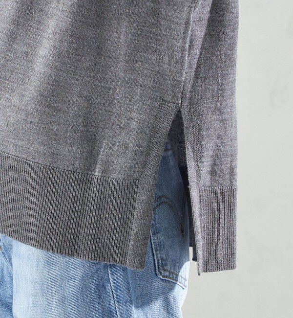 SHIPS for women「〈手洗い可能〉14G ウォッシャブル クルーネック ニット プルオーバー」|ニット・セーター|