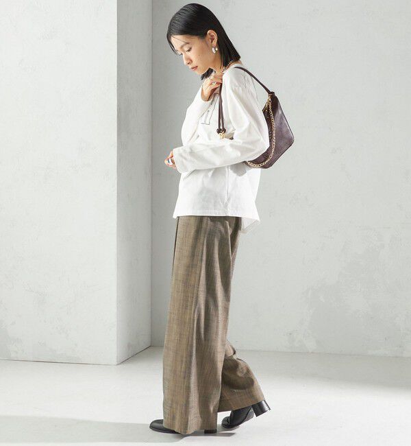 SHIPS for women「プリント ロゴ ロング スリーブ TEE」|Tシャツ・カットソー|