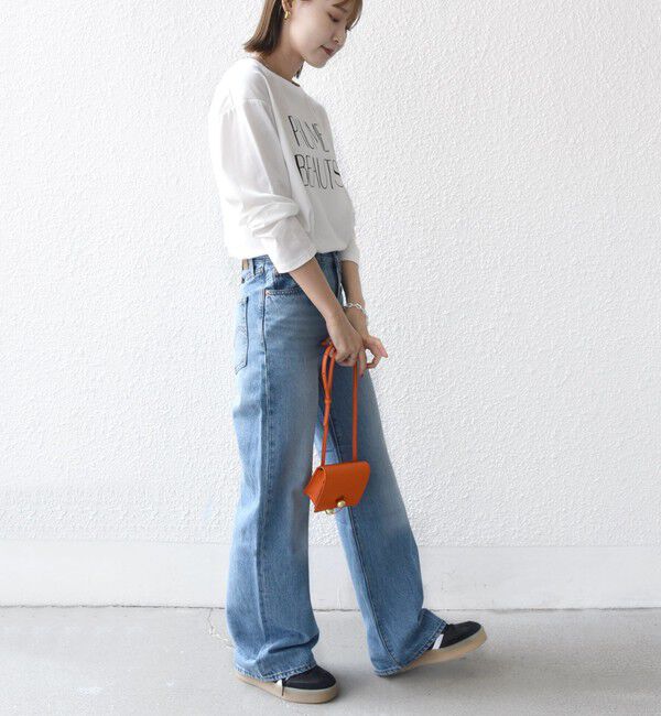 SHIPS for women「プリント ロゴ ロング スリーブ TEE」|Tシャツ・カットソー|