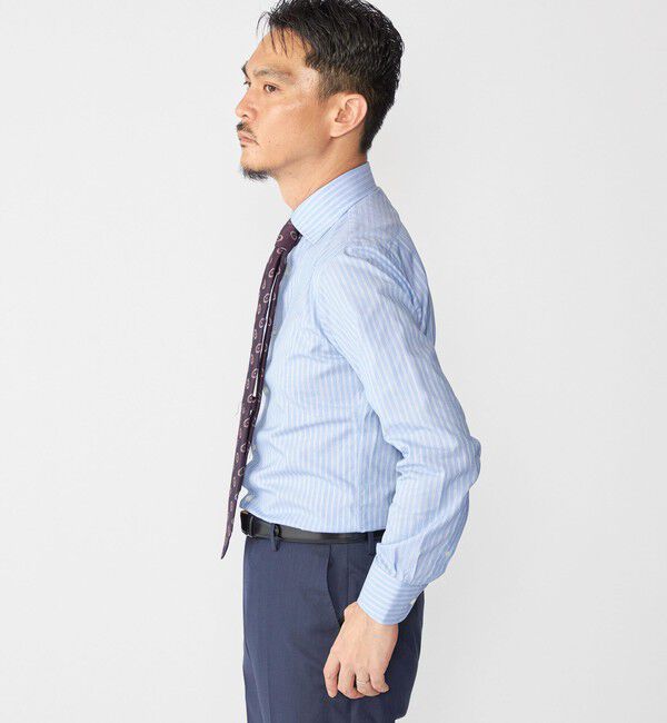 SHIPS「SHIPS:〈FUNCTION〉イージーアイロン オルタネイトストライプ ワイドカラー シャツ」|シャツ・ブラウス|