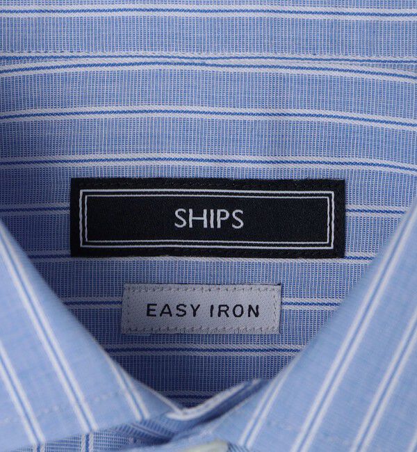SHIPS「SHIPS:〈FUNCTION〉イージーアイロン オルタネイトストライプ ワイドカラー シャツ」|シャツ・ブラウス|