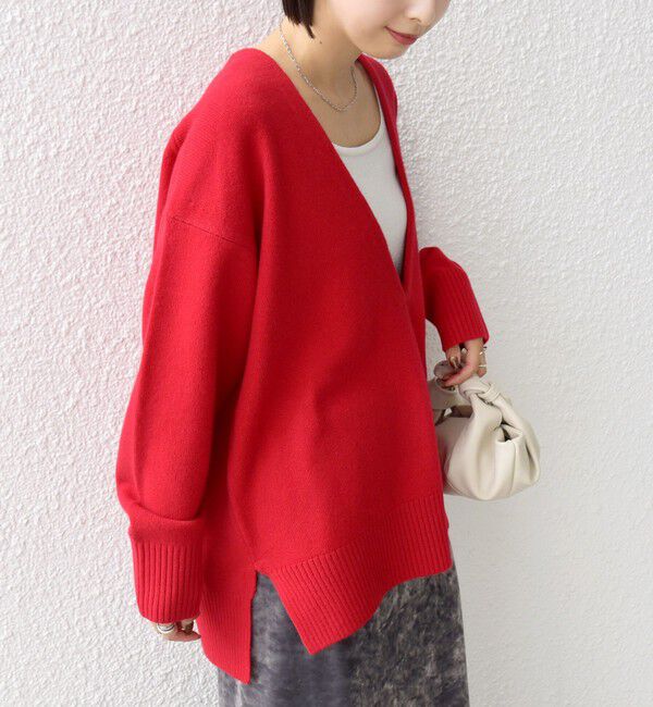 SHIPS for women「〈手洗い可能〉ウール カシミヤ Vネック プルオーバー」|ニット・セーター|