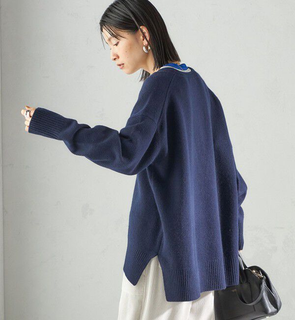 SHIPS for women「〈手洗い可能〉ウール カシミヤ Vネック プルオーバー」|ニット・セーター|