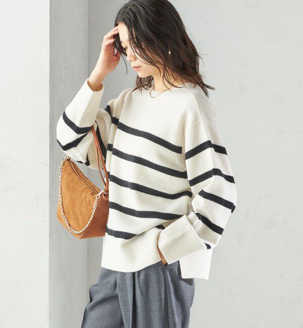 SHIPS for women「〈手洗い可能〉ウール カシミヤ 2WAY プルオーバー」|ニット・セーター|