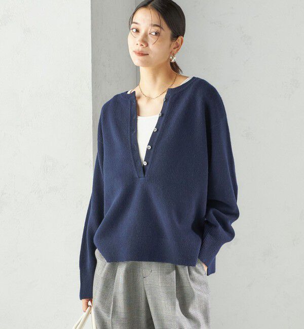 SHIPS for women「〈手洗い可能〉ウール カシミヤ 2WAY プルオーバー」|ニット・セーター|