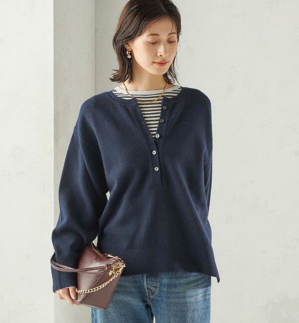 SHIPS for women「〈手洗い可能〉ウール カシミヤ 2WAY プルオーバー」|ニット・セーター|