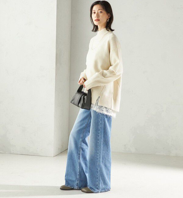 SHIPS for women「〈手洗い可能〉ウール カシミヤ ハイネック プルオーバー」|ニット・セーター|