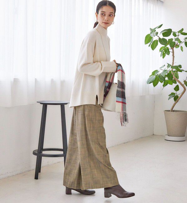 SHIPS for women「〈手洗い可能〉ウール カシミヤ ハイネック プルオーバー」|ニット・セーター|