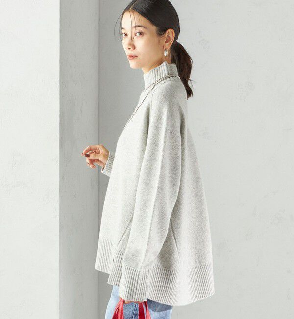 SHIPS for women「〈手洗い可能〉ウール カシミヤ ハイネック プルオーバー」|ニット・セーター|
