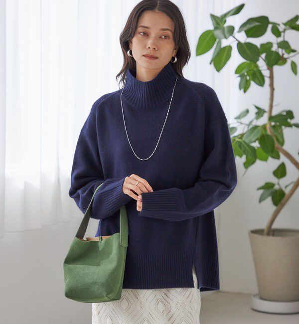 SHIPS for women「〈手洗い可能〉ウール カシミヤ ハイネック プルオーバー」|ニット・セーター|