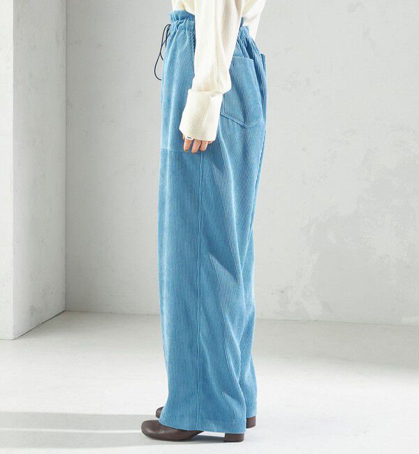 SHIPS for women「〈洗濯機可能〉TUMUGITO(R) コーデュロイ ドロスト パンツ」|その他|
