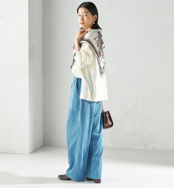 SHIPS for women「〈洗濯機可能〉TUMUGITO(R) コーデュロイ ドロスト パンツ」|その他|