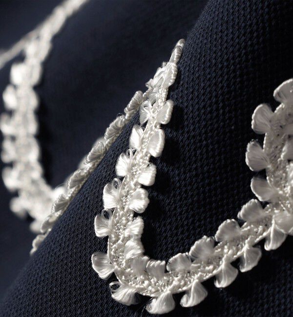 SHIPS for women「【WEB限定】〈手洗い可能〉ファンシー コード 刺繍 ダンボール カットソー」|スウェット・ジャージ|