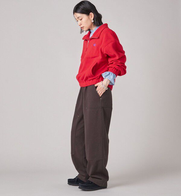 SHIPS for women「SHIPS NINE CASE:〈手洗い可能〉フリース ハーフ ジップ プルオーバー」|その他|