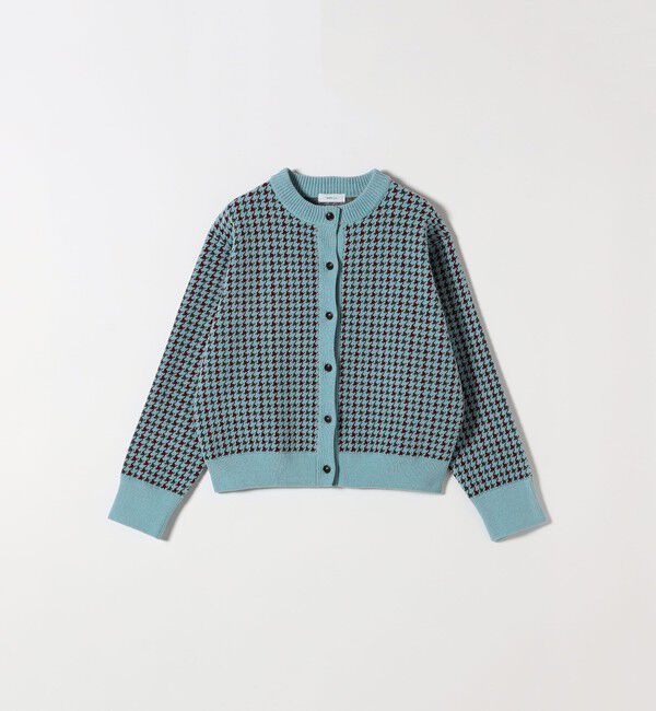 SHIPS any「SHIPS any:〈手洗い可能〉モールヤーン クルーネック 千鳥柄 カーディガン」|カーディガン|