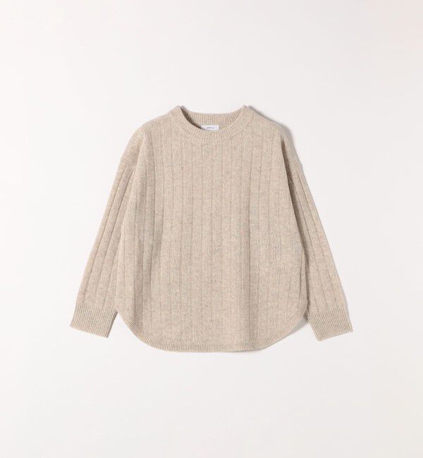 SHIPS any「SHIPS any:〈手洗い可能〉ヤク ワイドリブ ラウンドヘム ニット プルオーバー」|ニット・セーター|