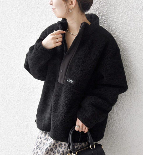 SHIPS any「【SHIPS any別注】TAION:〈洗濯機可能〉ボア ハイネック プルオーバー」|その他|