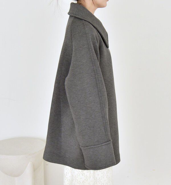 quaranciel「quaranciel:〈手洗い可能〉ダンボール ステンカラー ジャケット コート26SS」|ステンカラーコート|