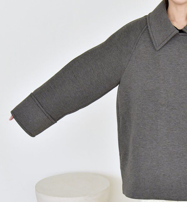 quaranciel「quaranciel:〈手洗い可能〉ダンボール ステンカラー ジャケット コート26SS」|ステンカラーコート|