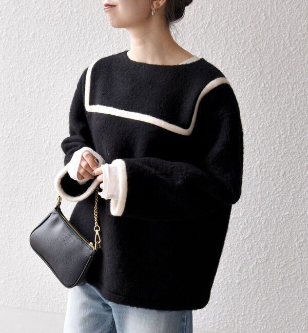 SHIPS any「SHIPS any: バイカラー セーラー デザイン プルオーバー」|Tシャツ・カットソー|