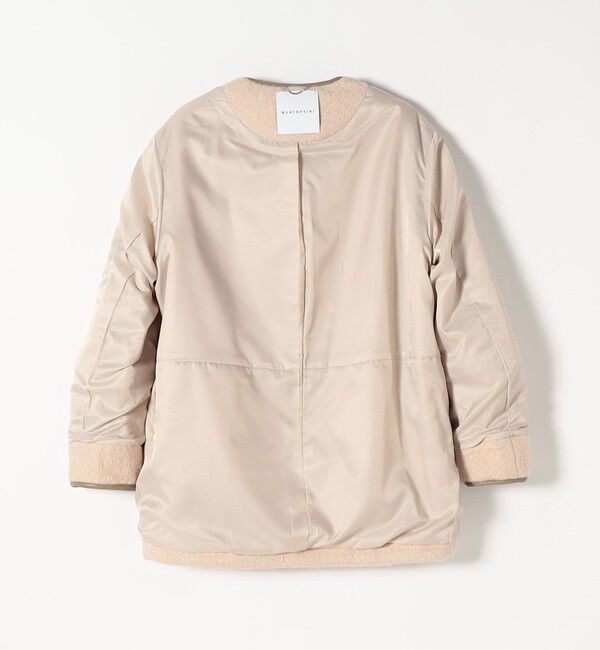 quaranciel「quaranciel: ノーカラー パイピング ジップ コート」|ノーカラーコート|