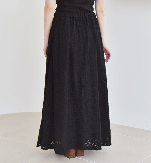 quaranciel「quaranciel:〈洗濯機可能〉フラワー レース フレア スカート」|フレア|