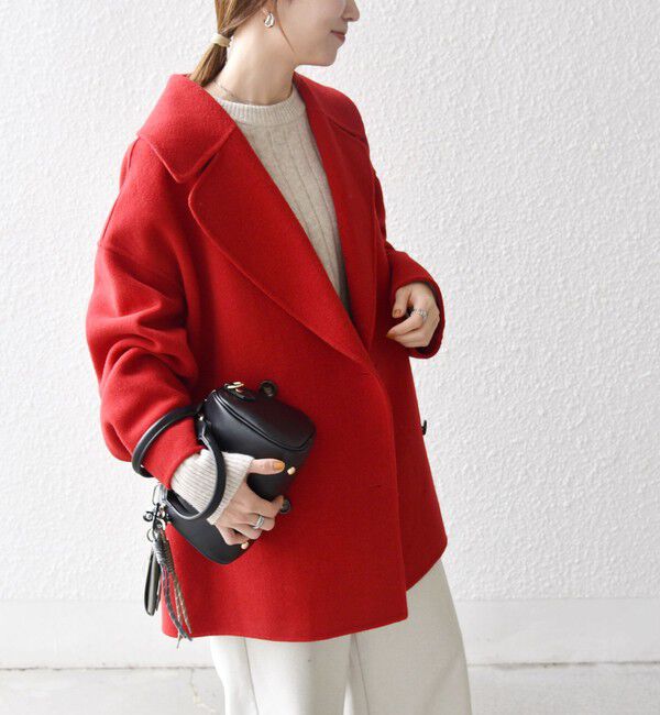 SHIPS any「SHIPS any: リバー ダブル テーラード ミドル コクーン コート」|その他|