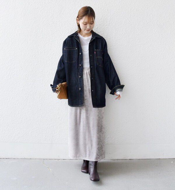 SHIPS for women「Levi&rsquo;s:〈手洗い可能〉TWIST SHACKET」|デニムジャケット|