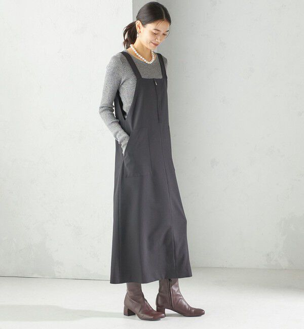 SHIPS for women「〈手洗い可能〉フロント ジップ ジャンパー スカート」|ジャンパースカート|